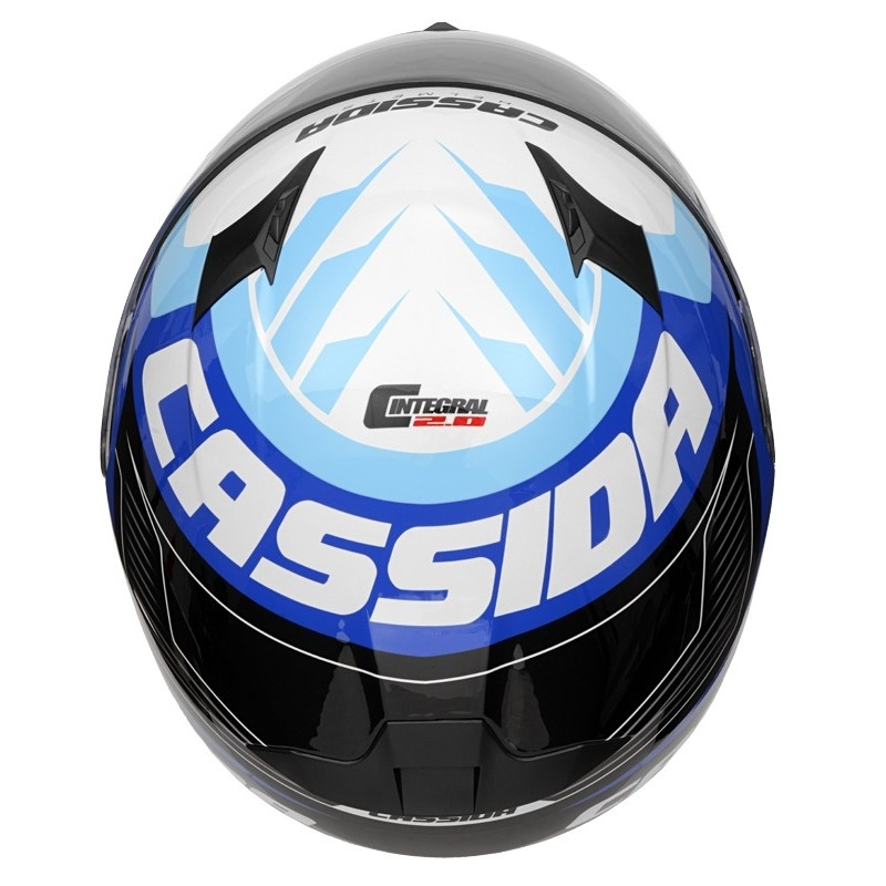 Integralna čelada Cassida Integral 2.0 Perimetrična modro-črno-bela