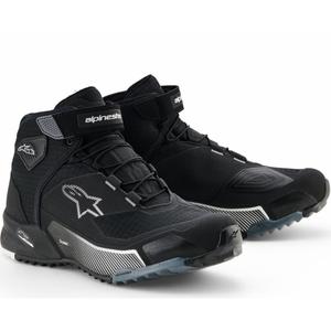 Ženski motoristični škornji Alpinestars Stella CR-X Drystar črno-sivo-beli