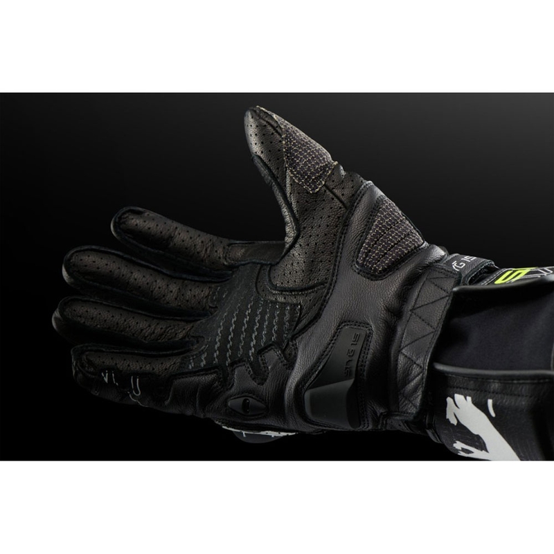 Furygan STYG 15 Vented motoristične rokavice črno-bele-fluo rumene