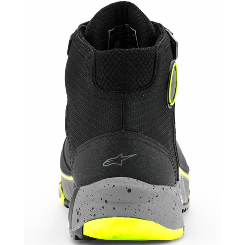 Moto škornji Alpinestars CR-X Drystar črno-temno sivo-fluo rumeni