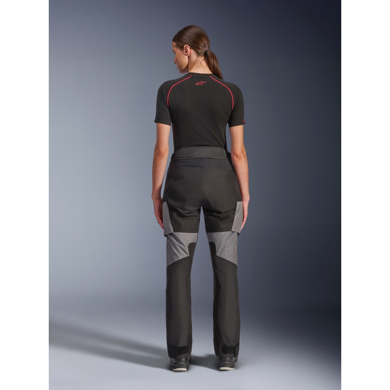 Ženske motoristične hlače Alpinestars Stella Andes V4 Drystar črno-temno sive