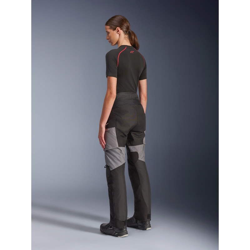 Ženske motoristične hlače Alpinestars Stella Andes V4 Drystar črno-temno sive