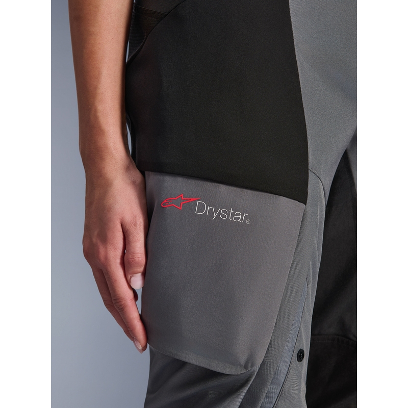 Ženske motoristične hlače Alpinestars Stella Andes V4 Drystar črno-temno sive