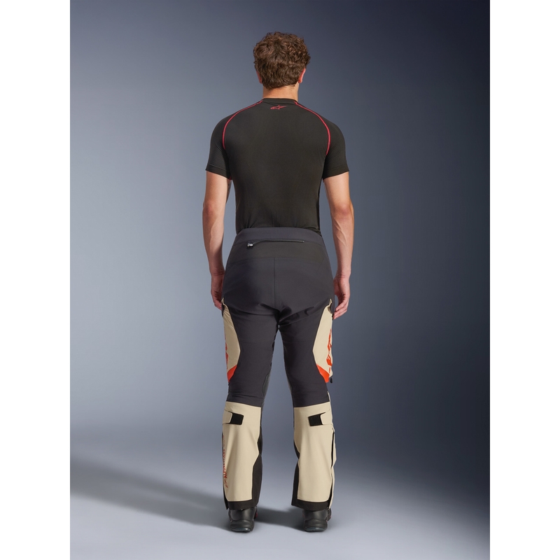 Moto hlače Alpinestars Halo PRO Drystar XF krem-črne-rdeče