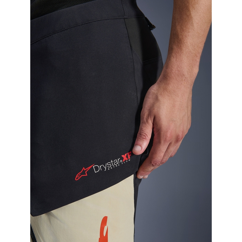 Moto hlače Alpinestars Halo PRO Drystar XF krem-črne-rdeče