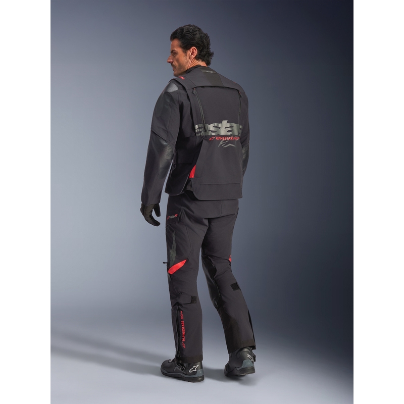 Moto jakna Alpinestars Halo PRO Drystar XF črno-temno sivo-rdeča