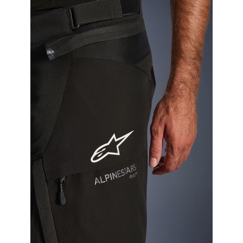 Alpinestars Andes V4 Drystar podaljšane motoristične hlače črne barve