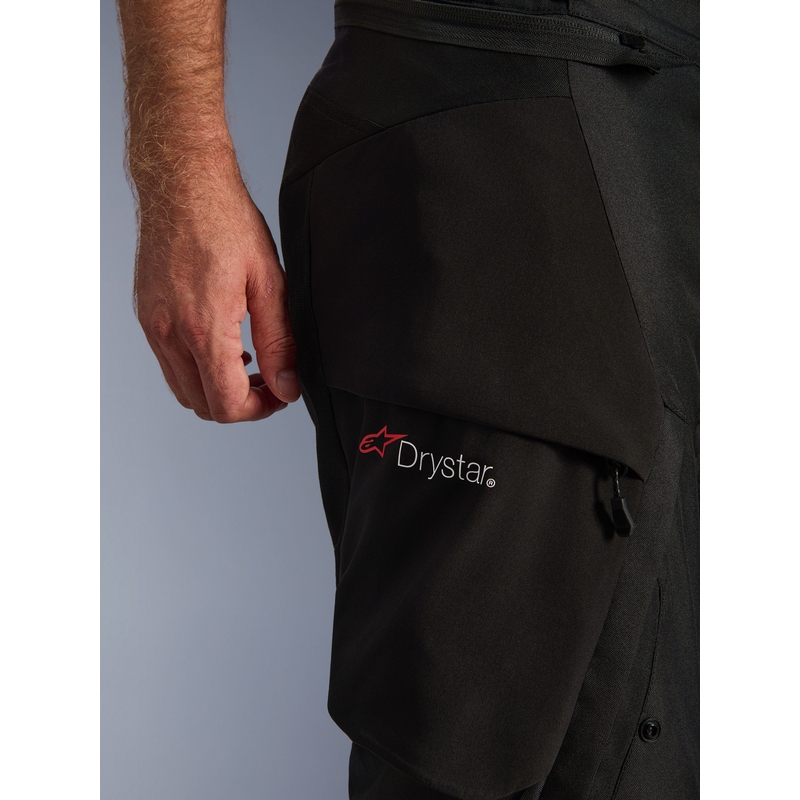 Alpinestars Andes V4 Drystar podaljšane motoristične hlače črne barve