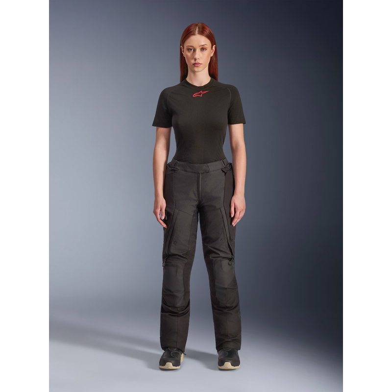 Ženske motoristične hlače Alpinestars Stella Andes V4 Drystar, črne