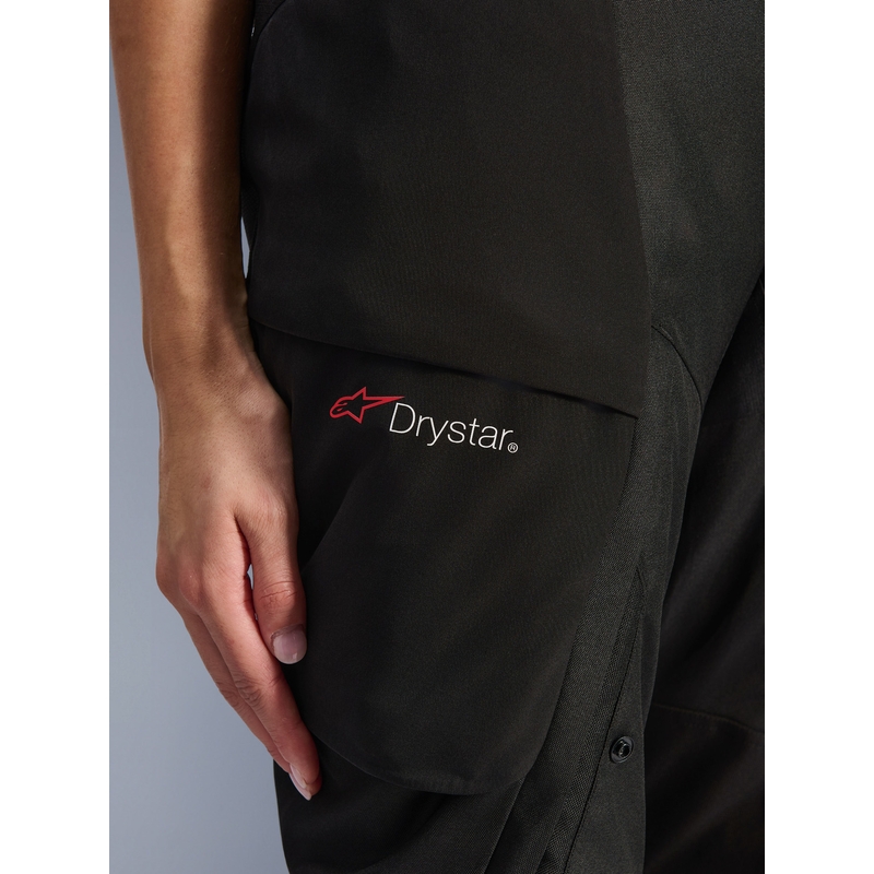 Ženske motoristične hlače Alpinestars Stella Andes V4 Drystar, črne
