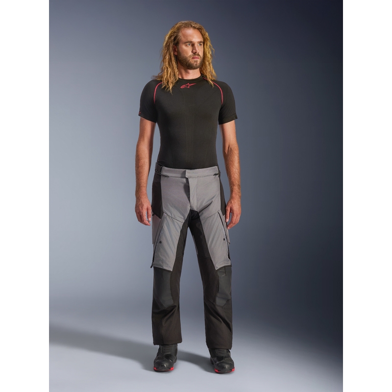 Moto hlače Alpinestars Andes V4 Drystar črno-temno sive
