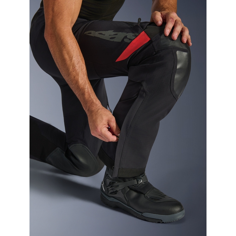 Moto hlače Alpinestars Halo PRO Drystar XF črno-temno sivo-rdeče