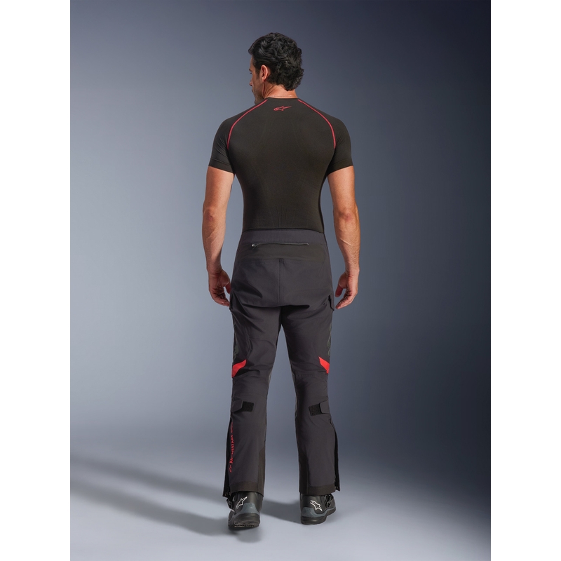 Moto hlače Alpinestars Halo PRO Drystar XF črno-temno sivo-rdeče