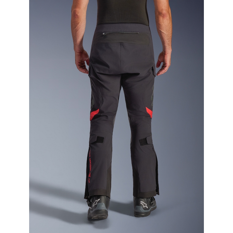 Moto hlače Alpinestars Halo PRO Drystar XF črno-temno sivo-rdeče