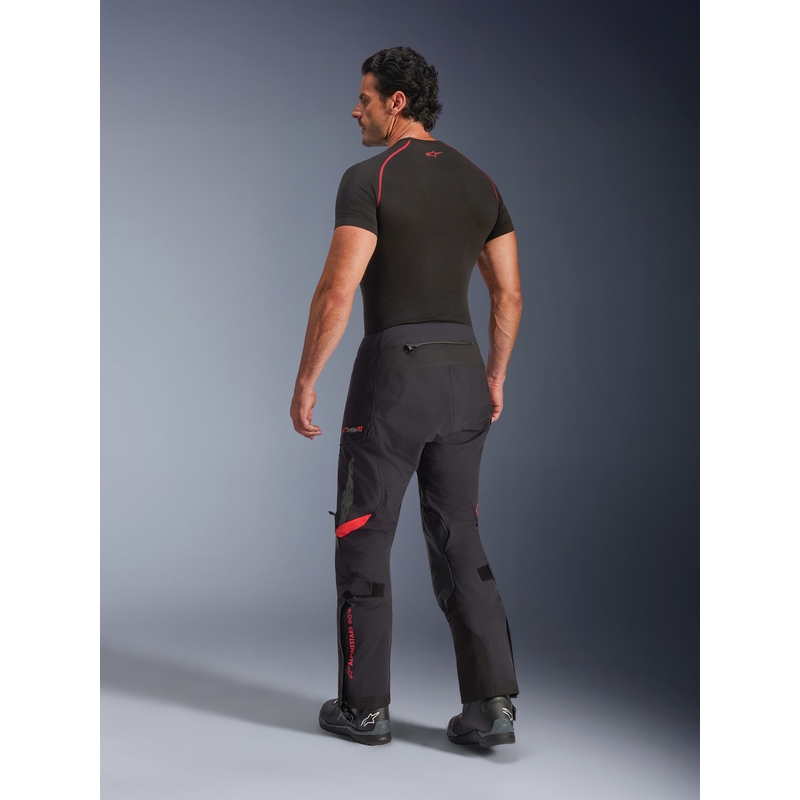 Moto hlače Alpinestars Halo PRO Drystar XF črno-temno sivo-rdeče
