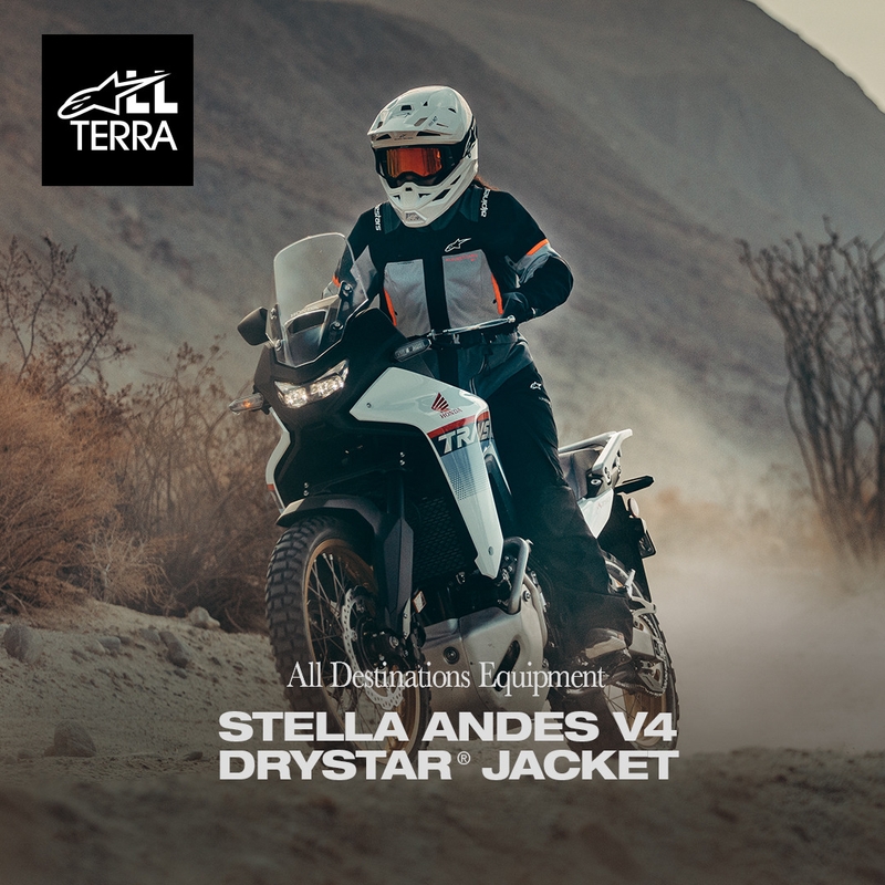 Ženska motoristična jakna Alpinestars Stella Andes V4 Drystar temno siva-svetlo siva-črna-rdeča