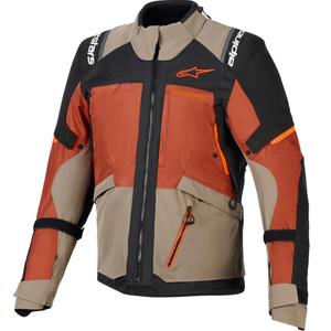 Moto jakna Alpinestars Andes V4 Drystar svetlo rjava-temno oranžna-črna