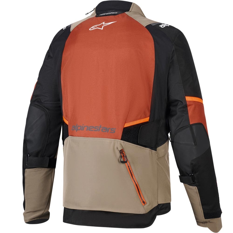 Moto jakna Alpinestars Andes V4 Drystar svetlo rjava-temno oranžna-črna