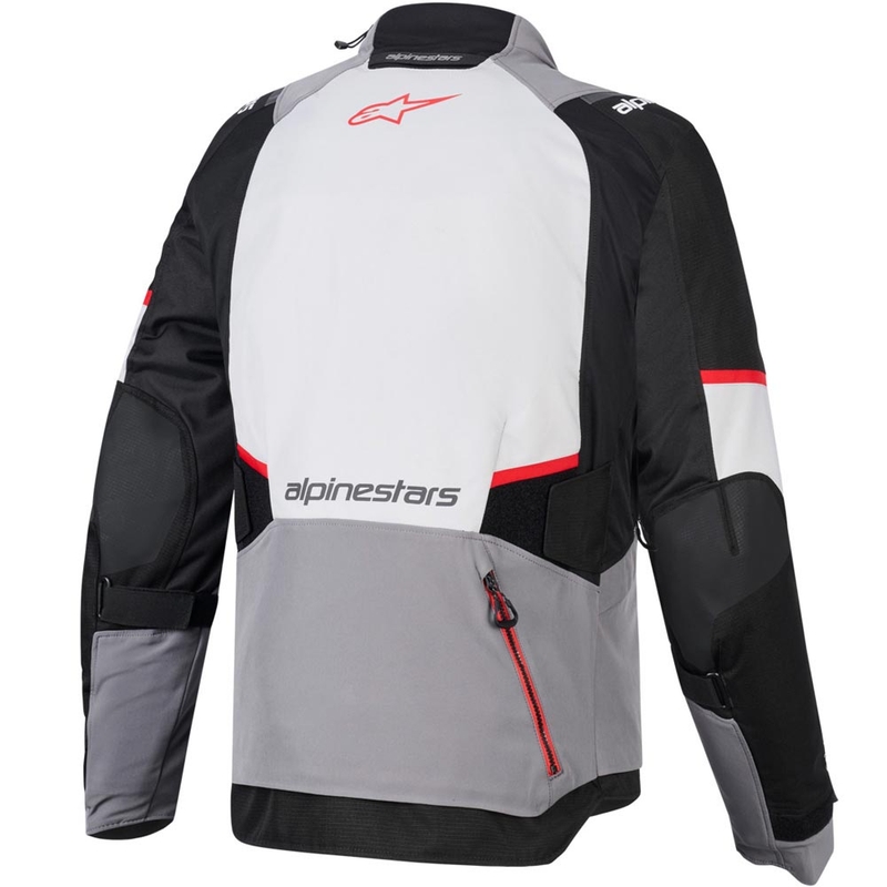 Moto jakna Alpinestars Andes V4 Drystar temno siva-svetlo siva-črna-rdeča