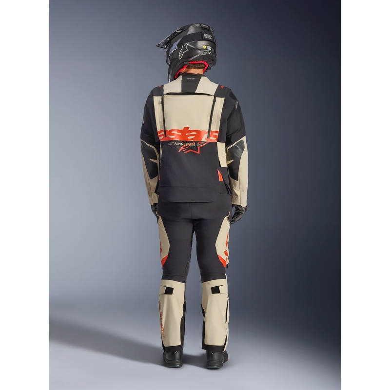 Moto jakna Alpinestars Halo PRO Drystar XF krem-črna-rdeča