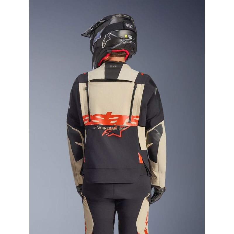 Moto jakna Alpinestars Halo PRO Drystar XF krem-črna-rdeča