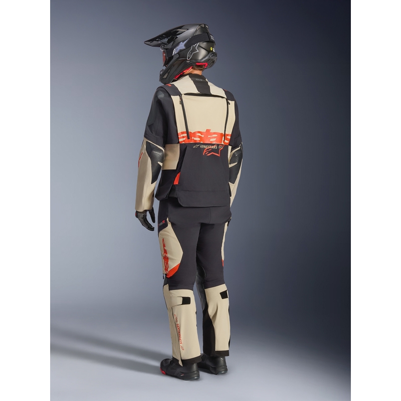 Moto jakna Alpinestars Halo PRO Drystar XF krem-črna-rdeča