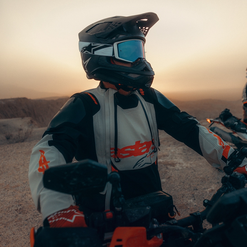 Moto jakna Alpinestars Halo PRO Drystar XF krem-črna-rdeča