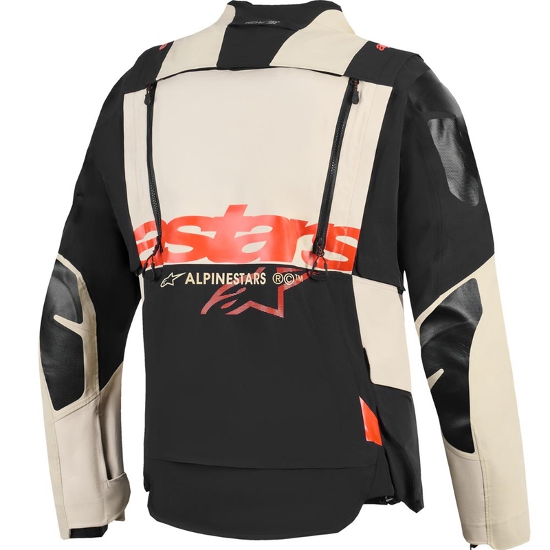 Moto jakna Alpinestars Halo PRO Drystar XF krem-črna-rdeča