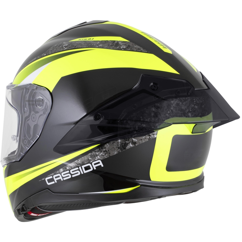 Cassida Integral GTS 2.1 Mega motoristična čelada z integriranim obrazom črno-fluo rumeno-bela