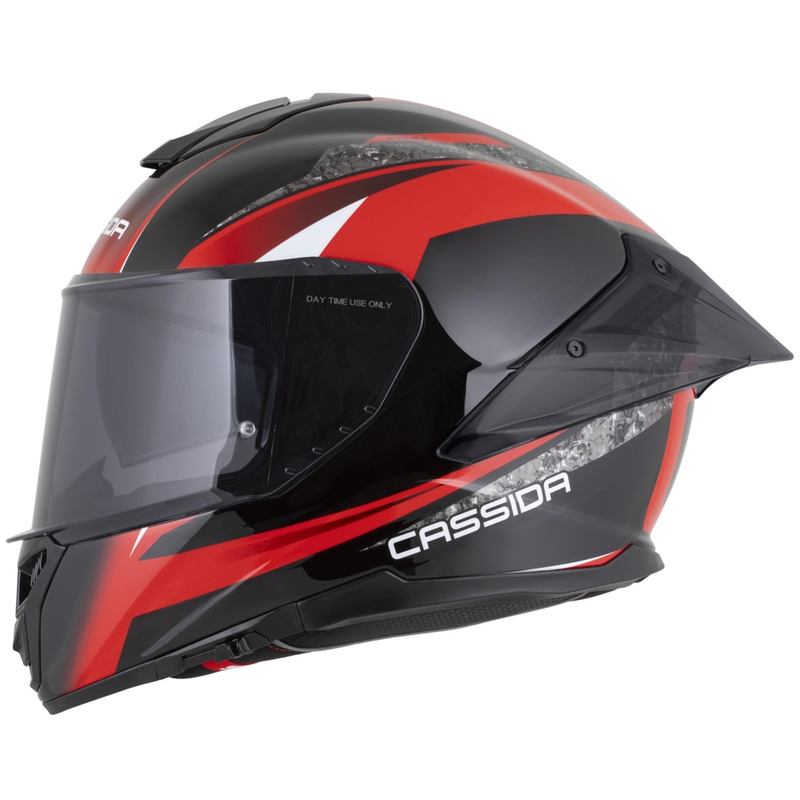 Cassida Integral GTS 2.1 Mega motoristična čelada z integriranim obrazom, črno-rdeče-bela