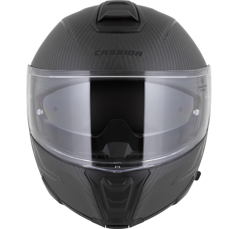 Preklopna motoristična čelada Cassida Modulo 2.1 Plus Carbon BlackOut mat črna