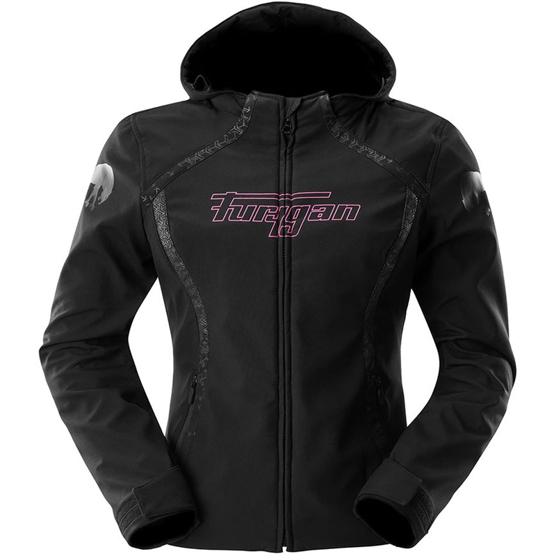 Ženska motoristična jakna Furygan Skye črno-roza