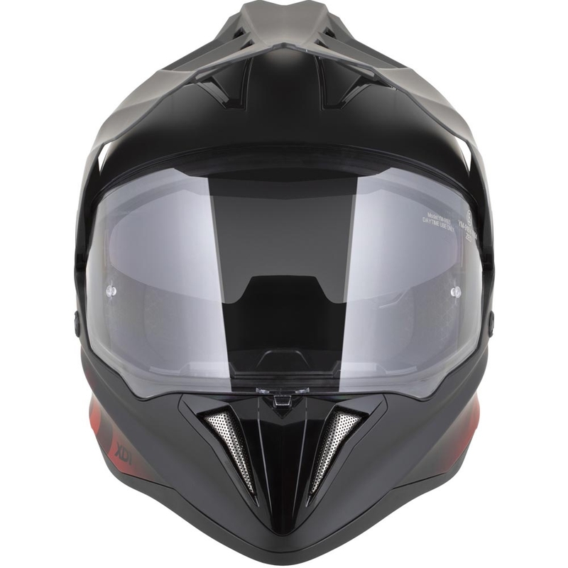Enduro motoristična čelada ZED XD1 mat črno-rdeča