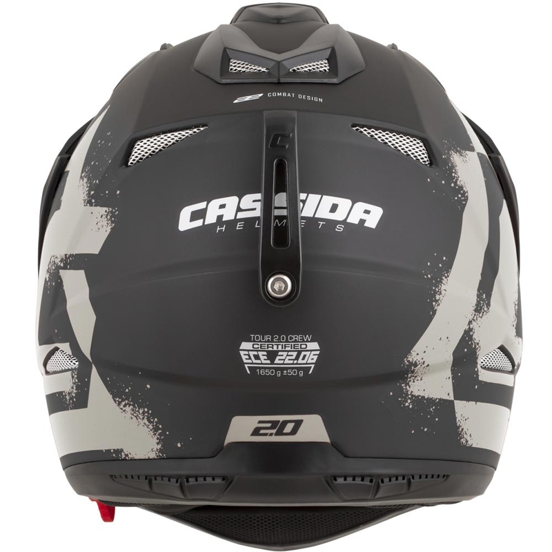 Enduro motoristična čelada Cassida Tour 2.0 Crew mat črno-peščena