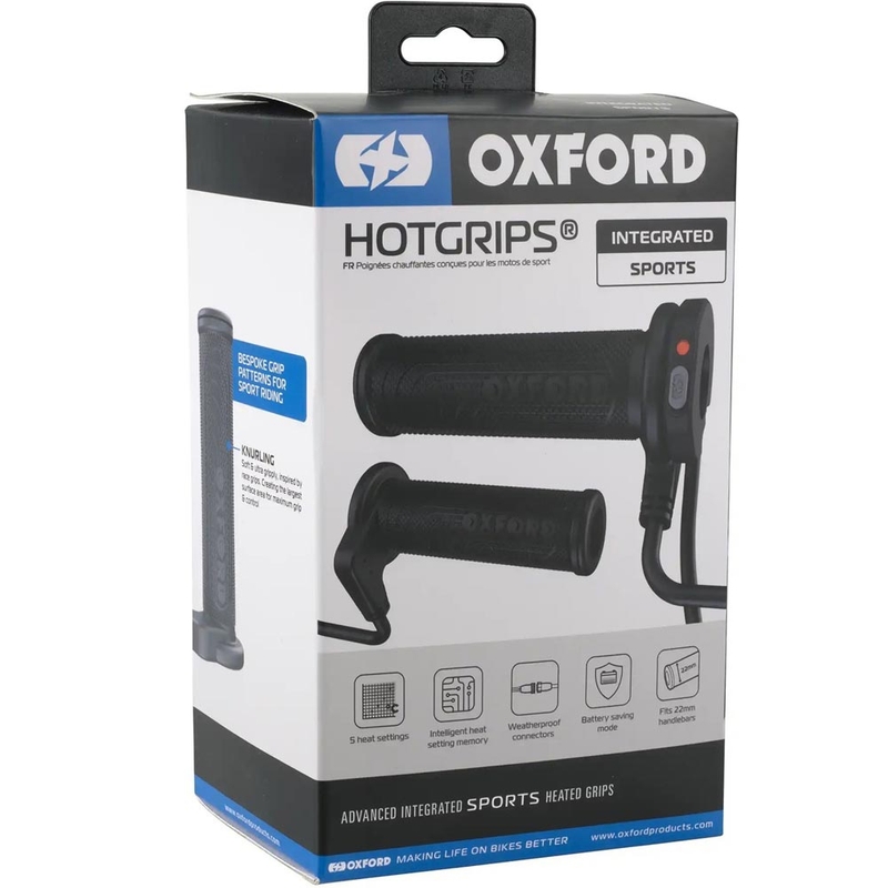 Oxford HotGrips Advanced Integrated Sport ogrevani ročaji črne barve