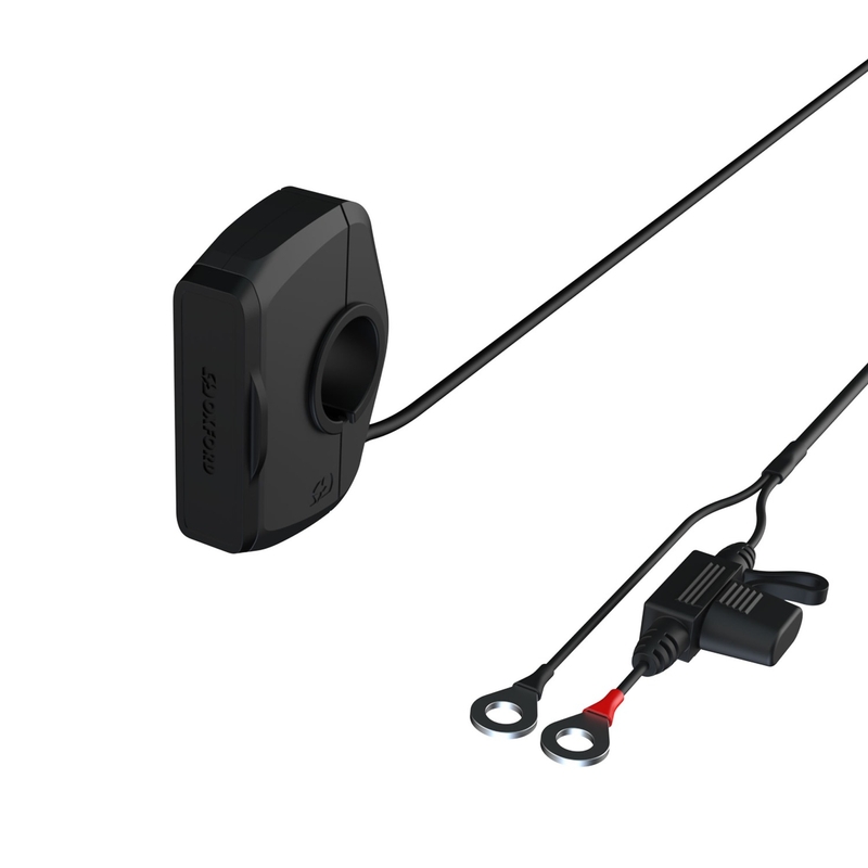 Oxford tanka vtičnica USB-C in USB-A črne barve