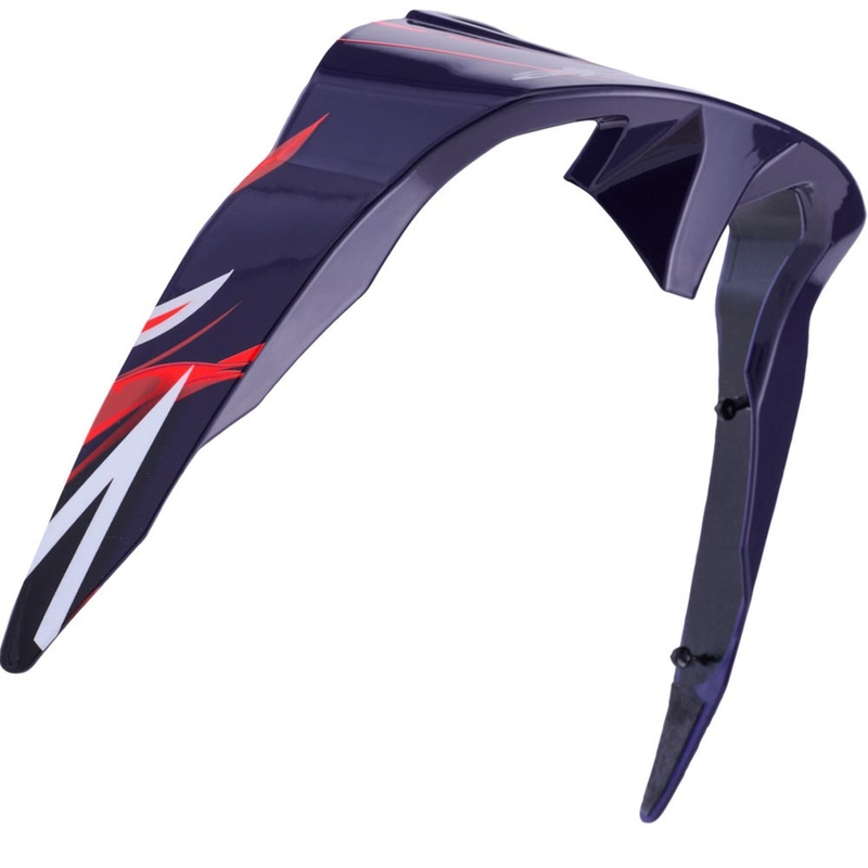 Aerodinamični spojler za motoristične čelade Alpinestars Supertech R10 FLYTE standardni profil mat modro-rdeče-bel