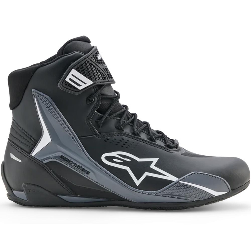 Moto škornji Alpinestars Faster-4 Drystar črno-temno sivo-beli