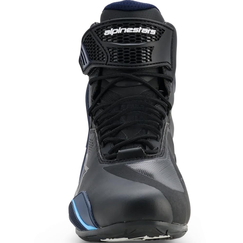 Moto škornji Alpinestars Faster-4 Drystar črno-modro-beli