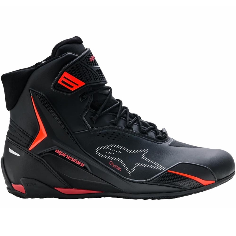 Moto škornji Alpinestars Faster-4 Drystar črno-fluo rdeči