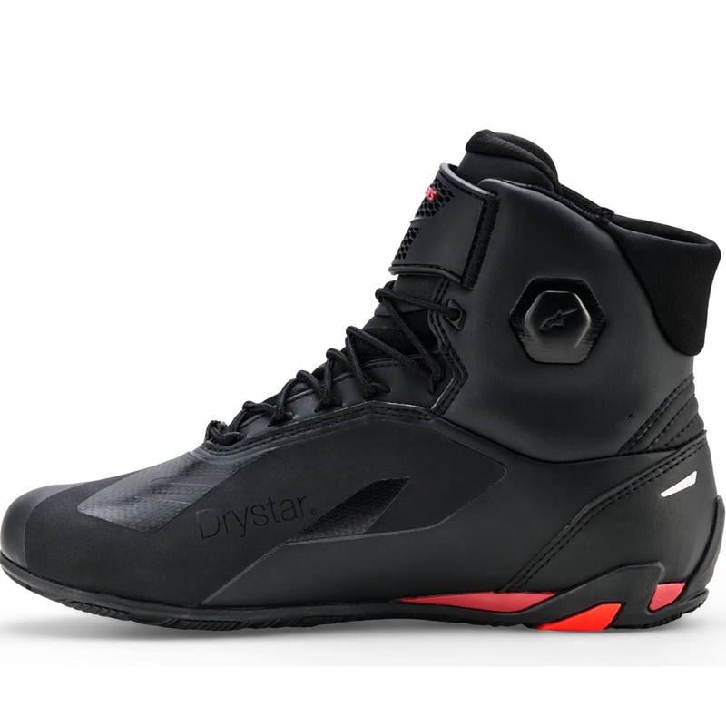 Moto škornji Alpinestars Faster-4 Drystar črno-fluo rdeči