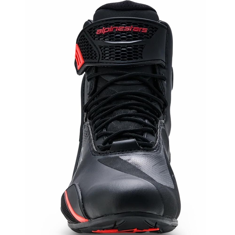 Moto škornji Alpinestars Faster-4 Drystar črno-fluo rdeči