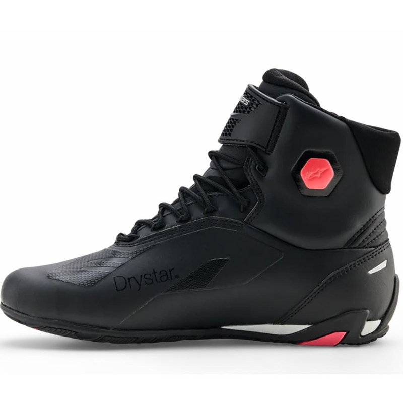 Ženski motoristični škornji Alpinestars Stella Faster-4 Drystar črno-sivo-rdeči