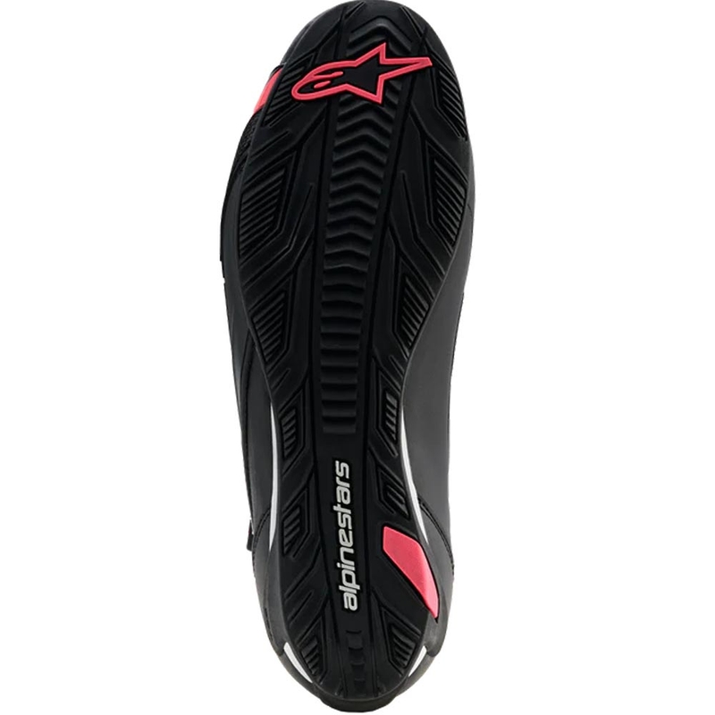 Ženski motoristični škornji Alpinestars Stella Faster-4 Drystar črno-sivo-rdeči