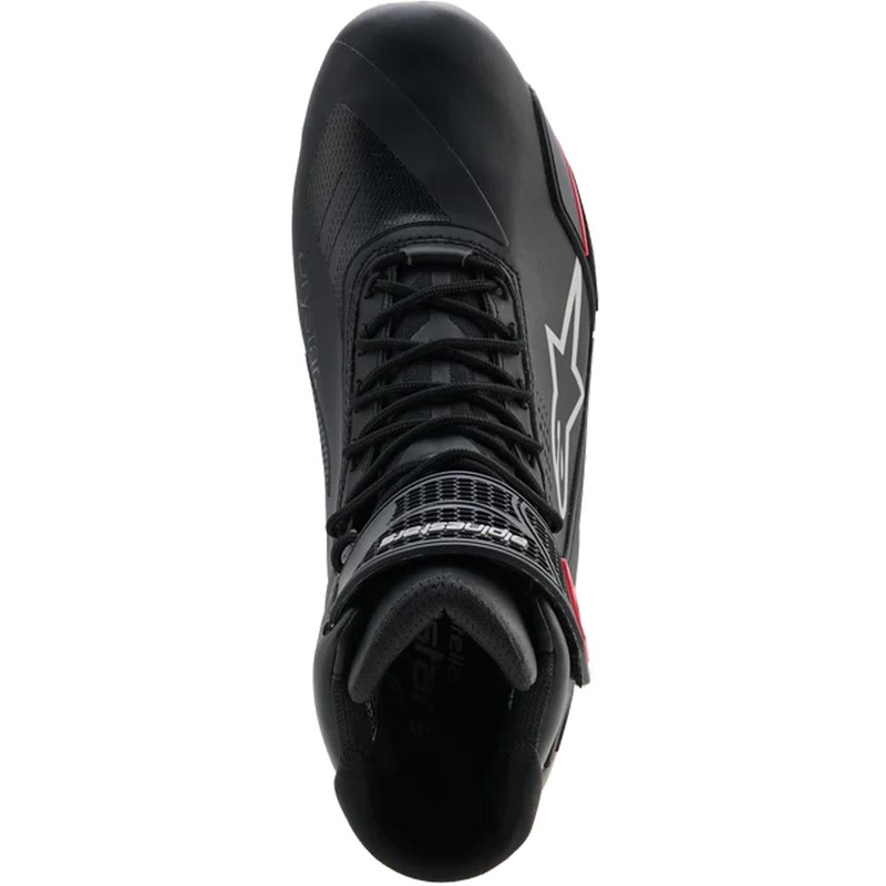 Ženski motoristični škornji Alpinestars Stella Faster-4 Drystar črno-sivo-rdeči