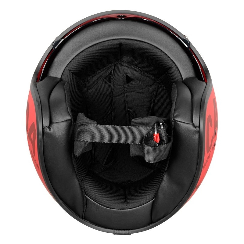 Cassida Oxygen Gear rdeče-črna odprta motoristična čelada