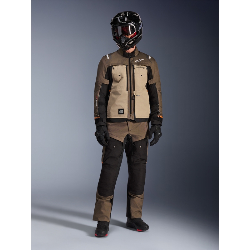 Moto jakna Alpinestars Cusco Drystar rjavo-črna