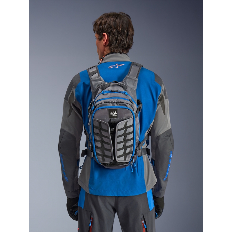 Alpinestars AT-15 motoristični nahrbtnik temno sivo-sivo-moder 15 l
