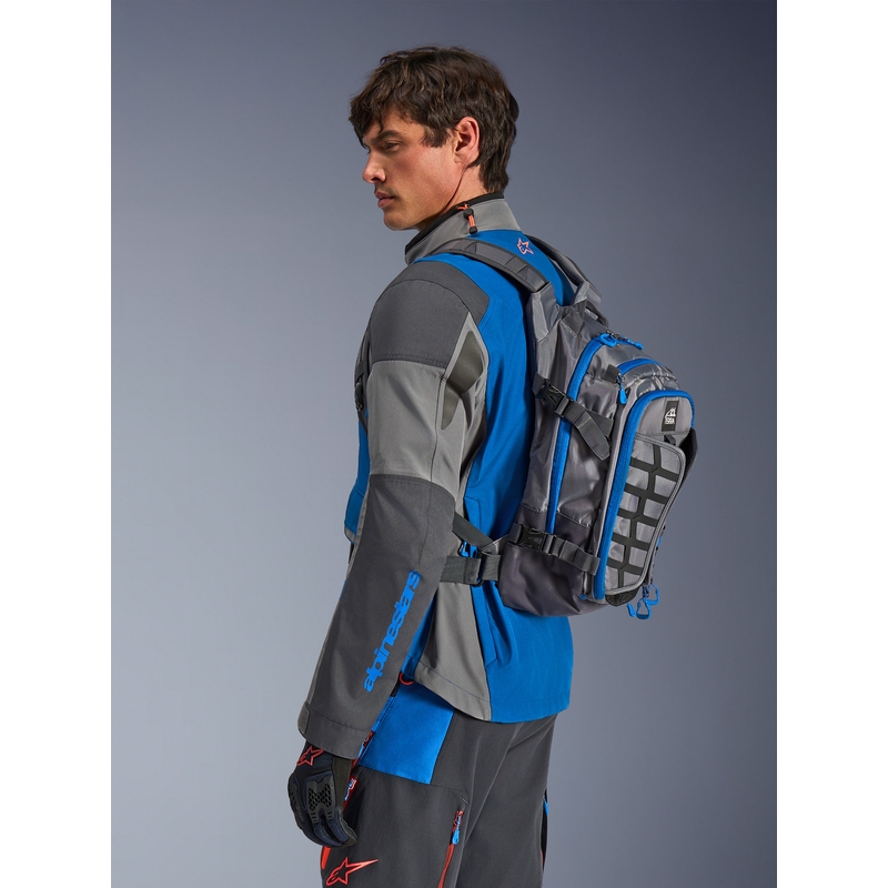 Alpinestars AT-15 motoristični nahrbtnik temno sivo-sivo-moder 15 l