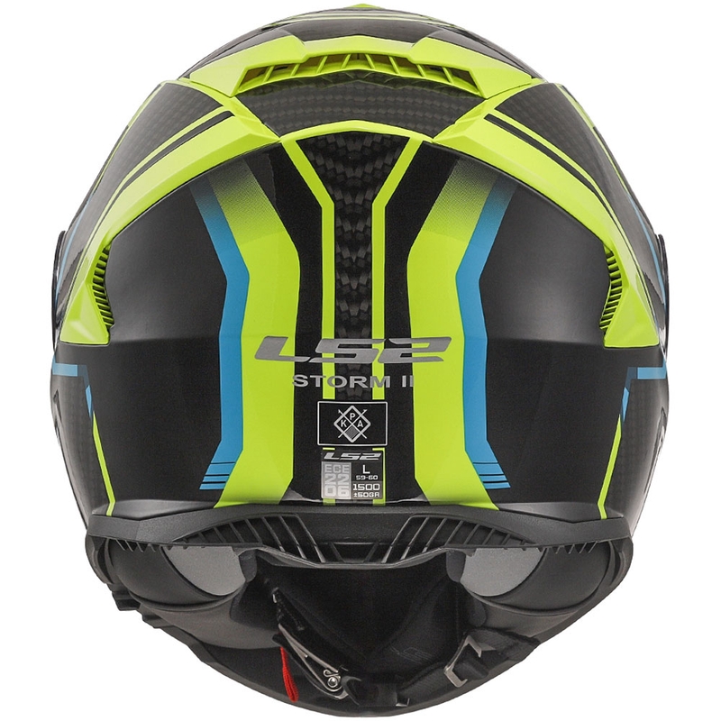 LS2 FF800 Storm II Tracker črno-rumena integralna motoristična čelada